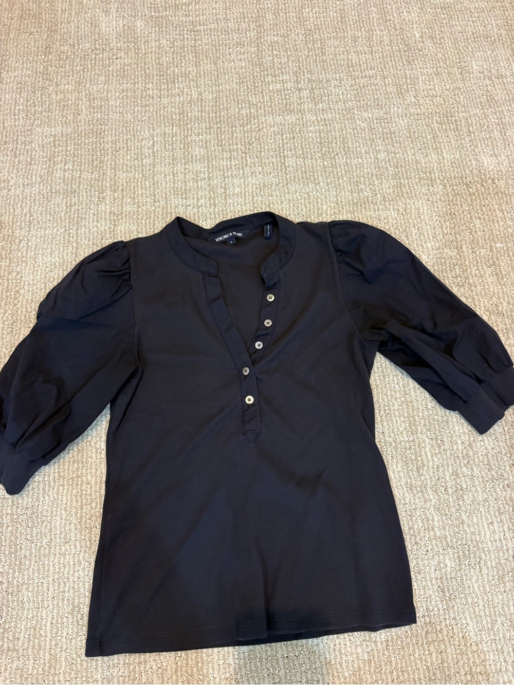 Veronica Beard Coralee Navy Top